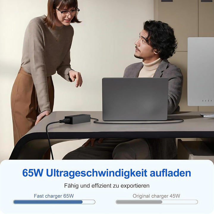 65W USB C Netzteil für Lenovo Ladekabel Laptop Ladegerät für LenovoThinkpad/IdeaPad/Touch/Yoga/Chrom