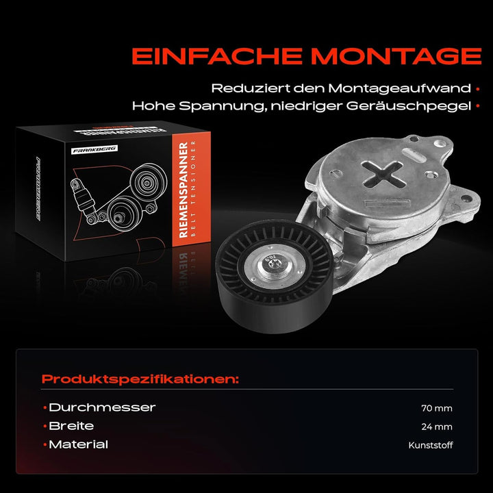 Frankberg Spannrolle Riemenspanner für A-u-r-i-s NRE15 ZRE15 E18 Corolla E15 E18 Urban Cruiser P1 Ve