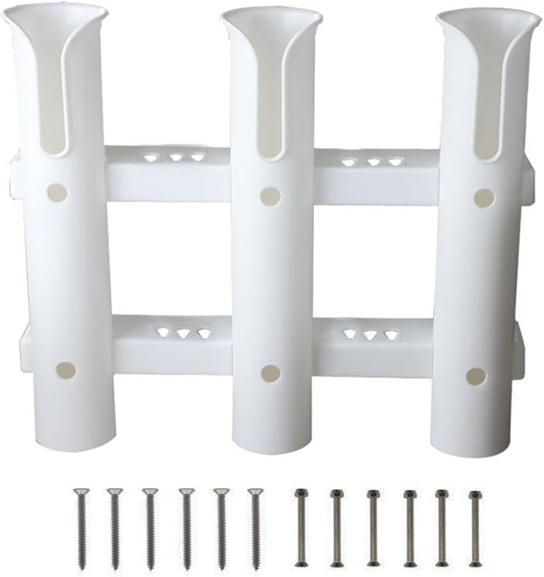 Angelrutenhalter, 3 Röhrenhalter, Wandmontage, Rutenhalter, tragbare Angelrutenhalter für Boote, Gar