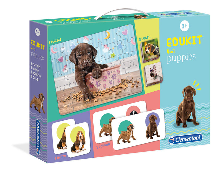 Clementoni 18071 - Edukit 4 in 1 - Tierbabies, Tierbabies