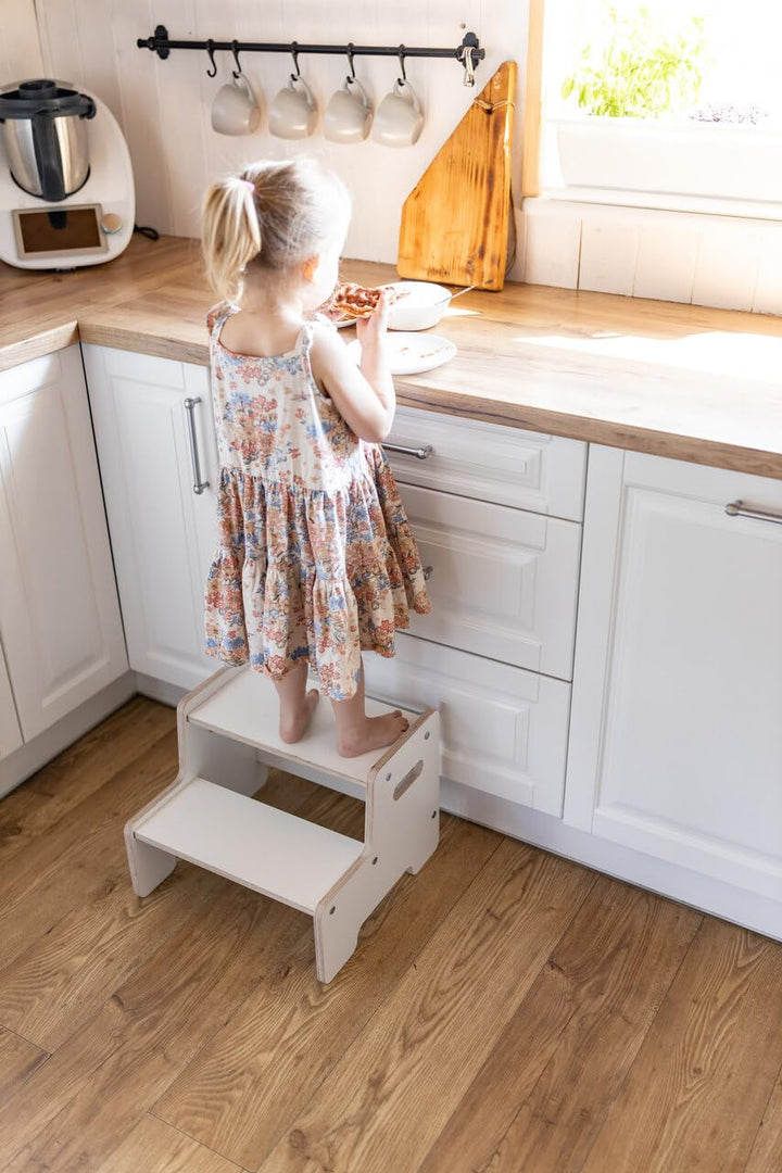 Tritthocker für Kinder - Montessori - Tritthocker Kinder - Hocker Holz - Toilettenhocker - Hocker Ki