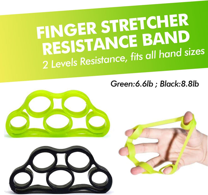 Handtrainer, Griffkraft Trainer Set, Unterarm Trainingsgerät,Hand Gripper, Fingertrainer, Gyroball,