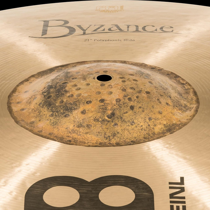 Meinl Cymbals Byzance Traditional Polyphonic Ride 21 Zoll (Video) Schlagzeug Becken (53,34cm) B20 Br