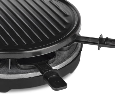 Raclette & Grill für 6 Personen Luga60 Wëasy, abnehmbare Grillplatte, leicht zu reinigen, 6 Pfannen