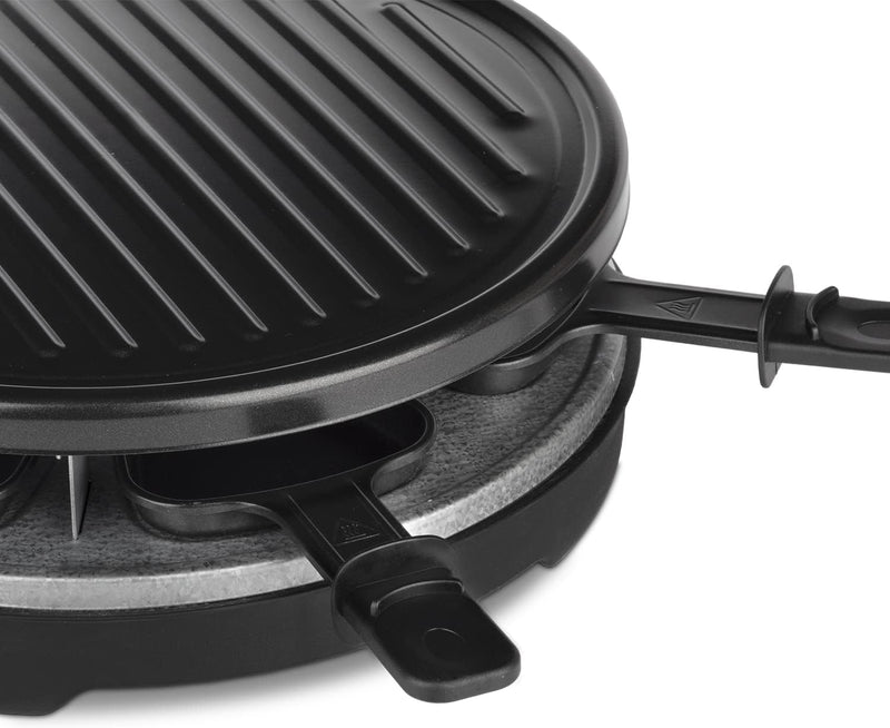 Raclette & Grill für 6 Personen Luga60 Wëasy, abnehmbare Grillplatte, leicht zu reinigen, 6 Pfannen