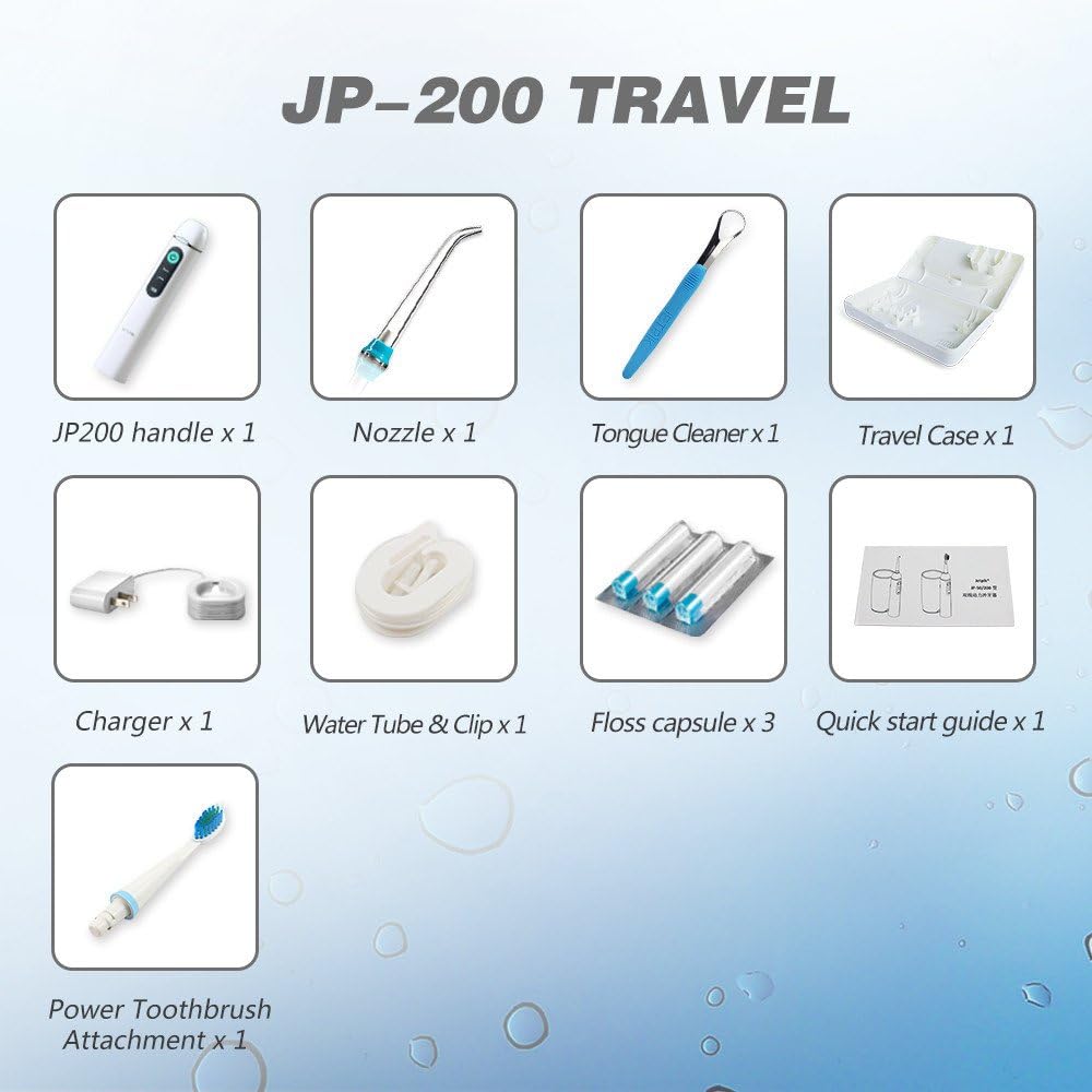 JETPIK JP200 Reise Wiederaufladbare Elektrische Zahnseide Munddusche TRAVEL, TRAVEL