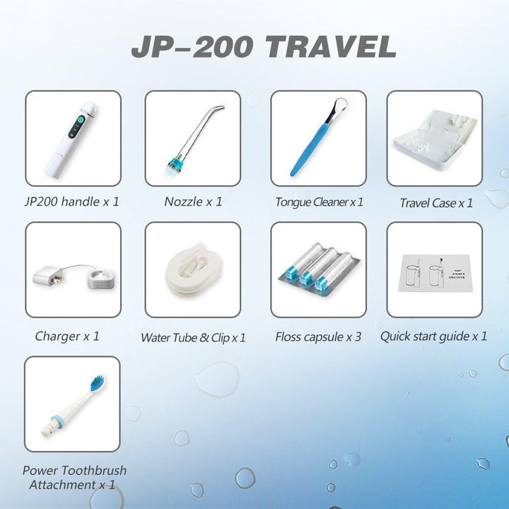 JETPIK JP200 Reise Wiederaufladbare Elektrische Zahnseide Munddusche TRAVEL, TRAVEL