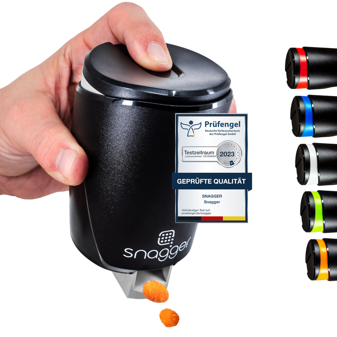 snagger - Der Snackspender // saubere Hände beim Snacken // geeignet für Erdnüsse, NicNacs, UVM // M