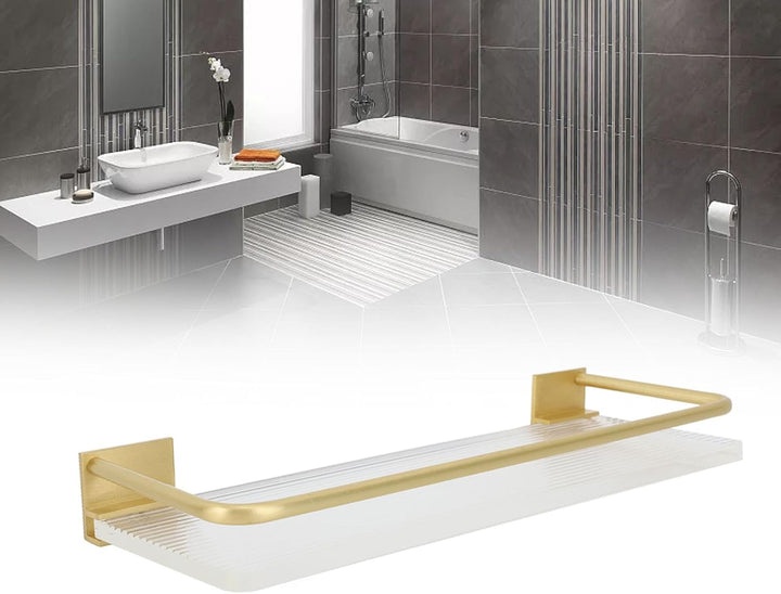 Badezimmer Aufbewahrungsregal, 30cm Wandmontiertes Badezimmer Handtuchregal für Zuhause, Küche, Schl