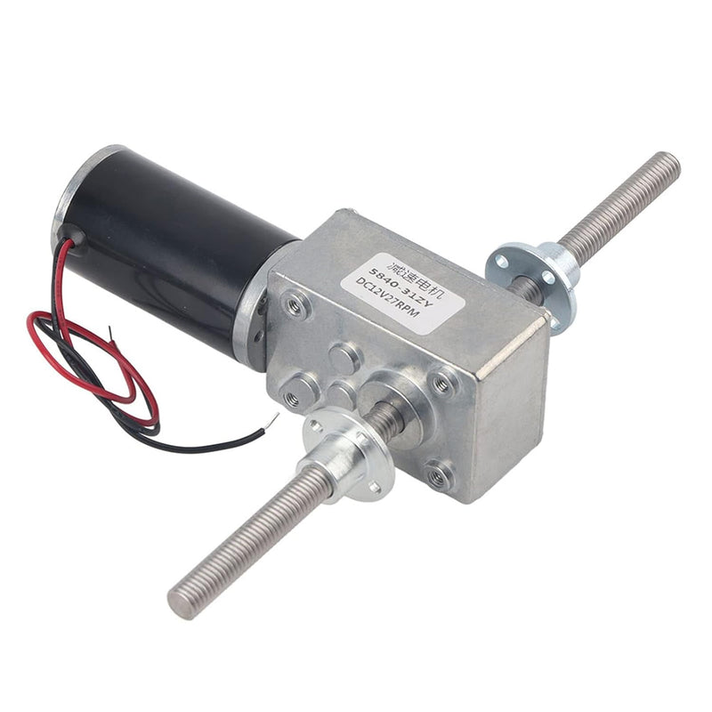 12V Getriebemotor mit hohem Drehmoment, M8 Doppelwellen 1280 Motor Schnecken Getriebemotor Koaxial U