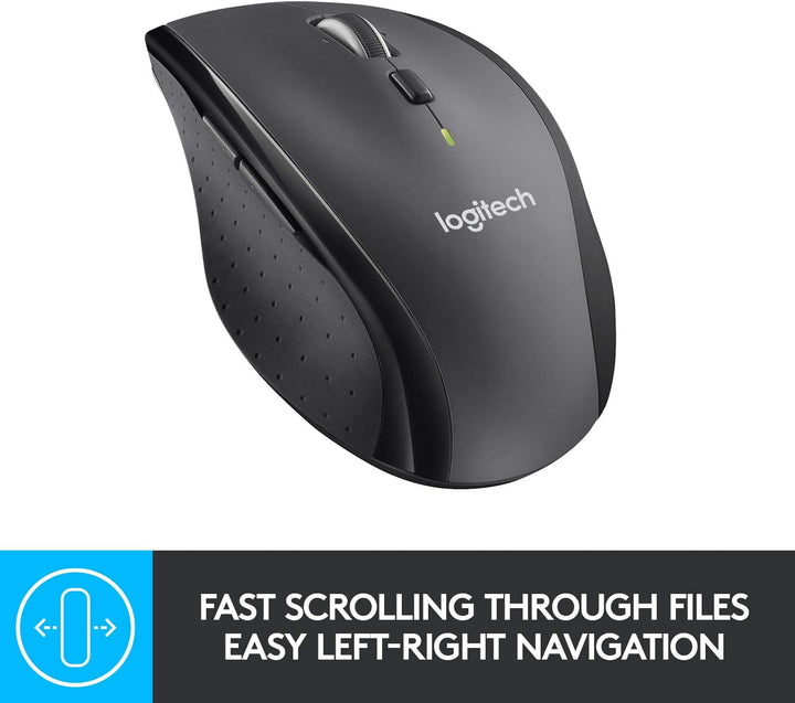 Logitech M705 Marathon Kabellose Maus, 2,4 GHz mit USB-Unifying-Empfänger, 1000 DPI, 5 programmierba