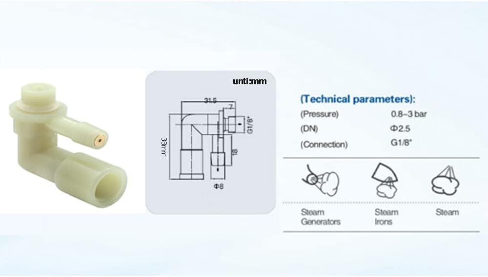 Jiayin JYPC-5 AC 230V 45W 9bar Dampfer Elektromagnetische Magnetwasserpumpe Kompatibel mit Philips D