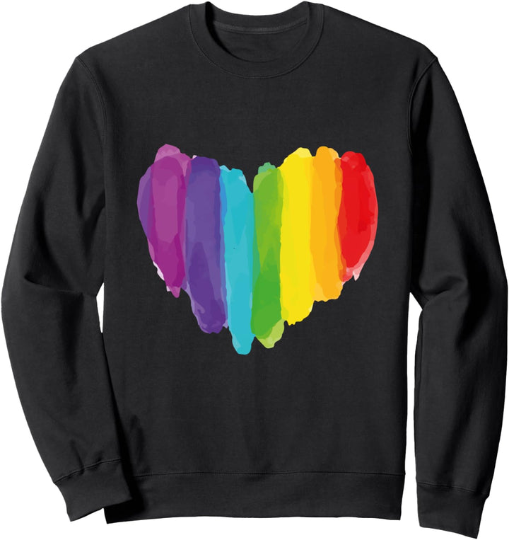 Regenbogen Herz LGBT stolz bunt gay csd Gleichberechtigung Sweatshirt