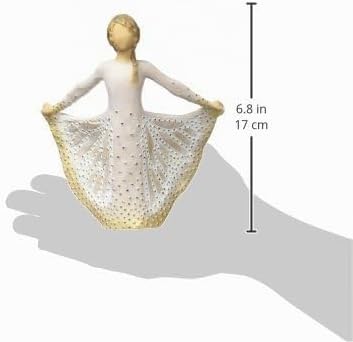 Willow Tree Butterfly Figurine, Resin, Cream, 65 x 145 x 165 cm, 1 Einheiten Einzelbett, Einzelbett