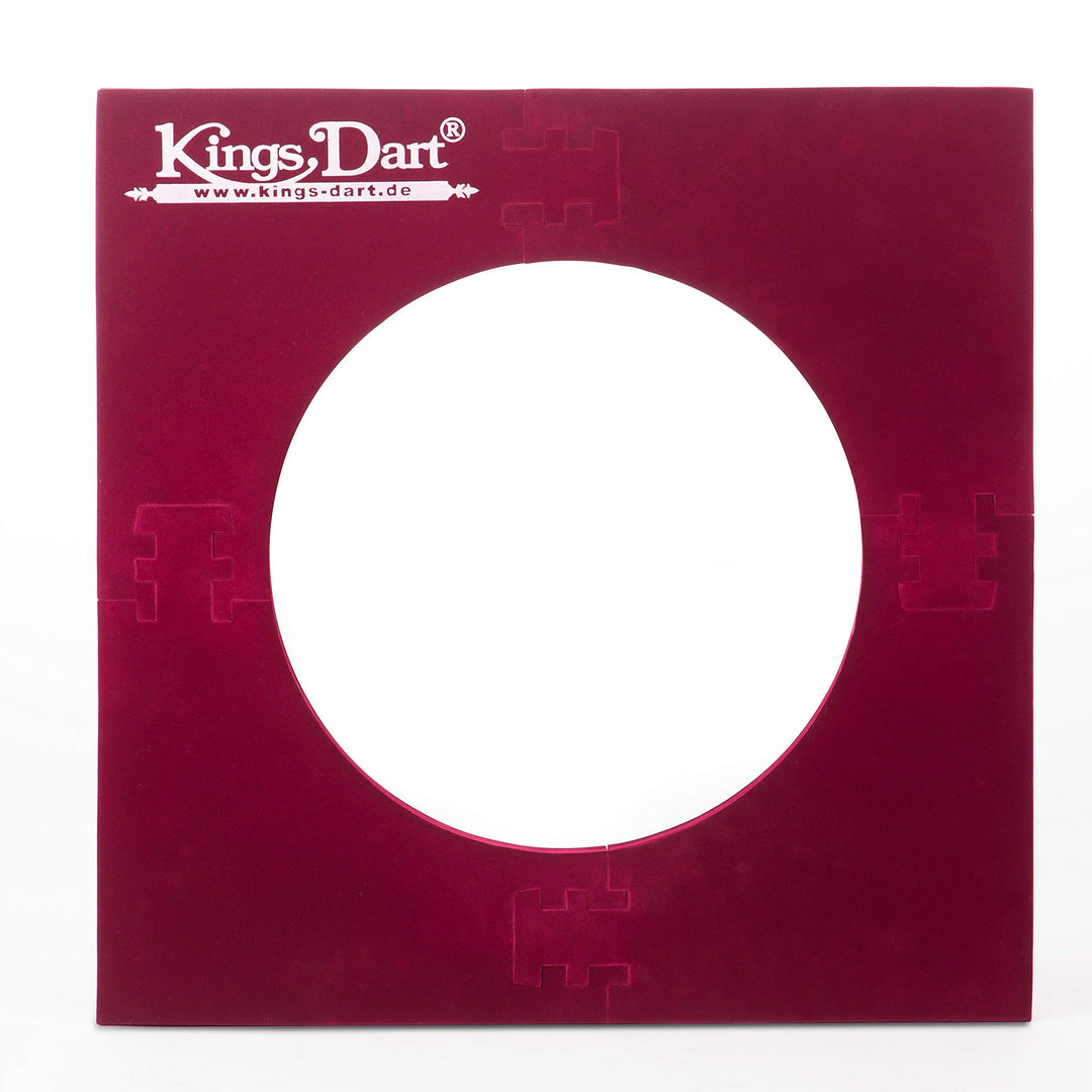 Kings Dart Backboard | Surround für Dartscheiben mit Ø 45 cm | Rot | 70x70 cm Standard