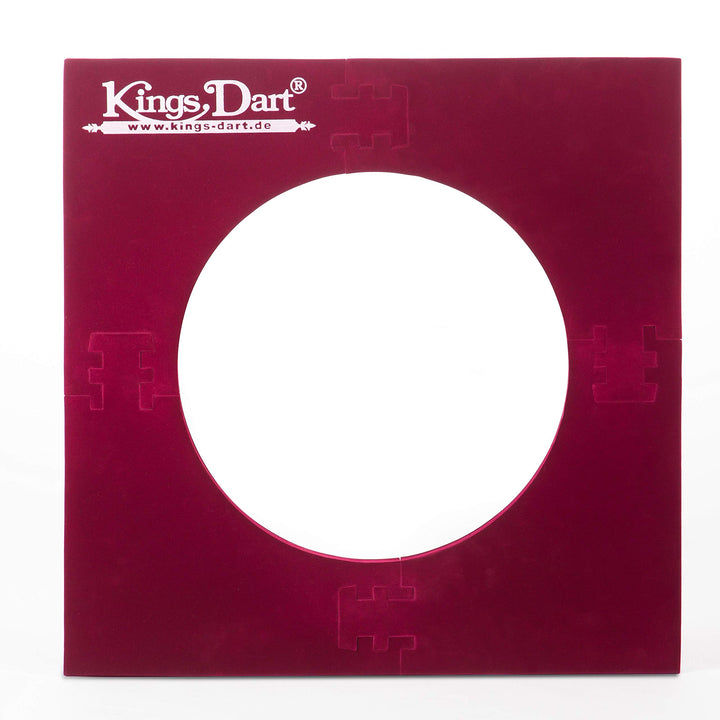 Kings Dart Backboard | Surround für Dartscheiben mit Ø 45 cm | Rot | 70x70 cm Standard