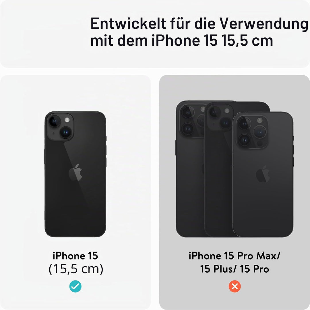 Mous Hülle für iPhone 15 MagSafe Kompatibel Case Durchsichtig - Clarity 2.0 - Handyhülle iPhone 15 C