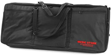 MUSIC STORE Keyboardtasche KC-23 II, 108x45x18cm, Schwarz, Zubehörfach, Reissverschlüsse, 20mm Polst