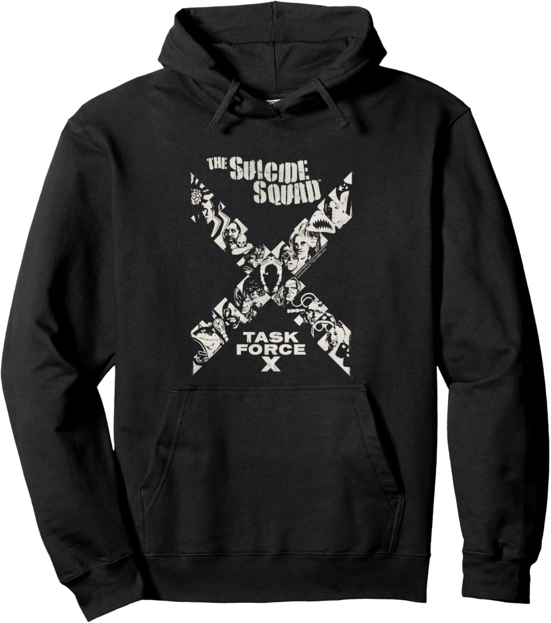 The Suicide Squad Task Force X Monochrome Pullover Hoodie