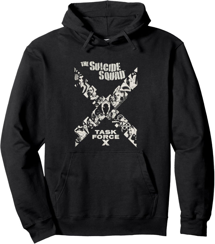 The Suicide Squad Task Force X Monochrome Pullover Hoodie