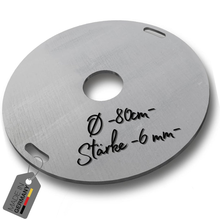 Terma Feuerplatte -80cm- Stärke -6mm- Made in Germany, Grillplatte plancha grillplatte feuerring für