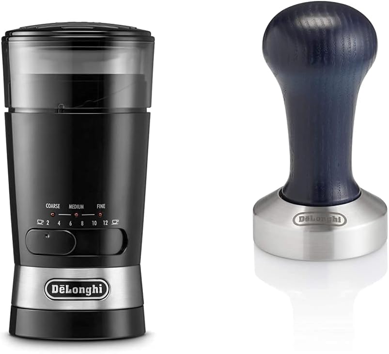De'Longhi Kaffeemühle KG210 – elektrische Mühle für ganze Kaffeebohnen, Gewürze und Nüsse, 170 Watt,
