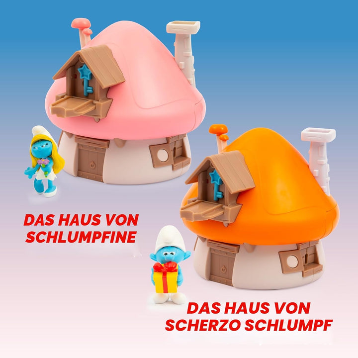 Die Schlümpfe, magisches Haus, das Sich öffnet, mit 1 Figur 5,5 cm und Zubehör, Stchlümpfe mit Stchl