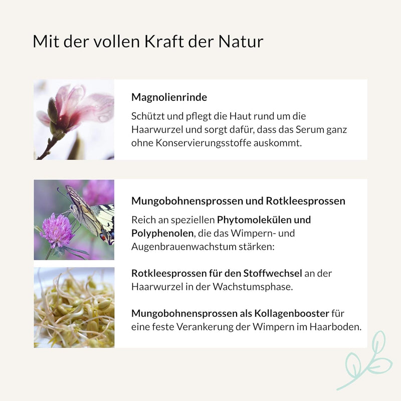 COSPHERA® Neverending Lashes: Veganes Wimpernserum mit Wow-Effekt ++ Für maximales Wimpern-Wachstum