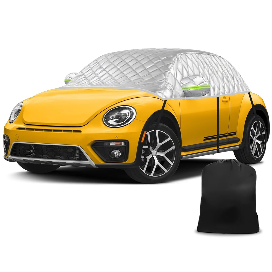 Halbe Autoabdeckung Ersatz für VW Beetle 1998-2019, Passgenaue Softtop-Dachschutz-Autoabdeckung Wass