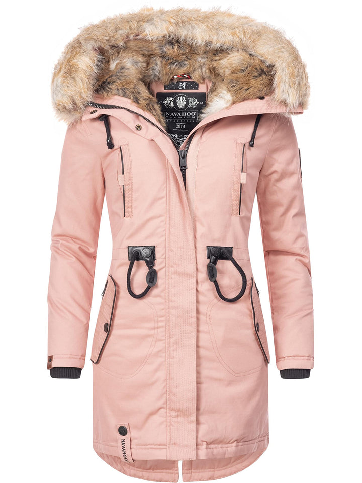 Navahoo Damen Warmer Winterparka mit Kapuze Bombii XS-XXL XXL Rosa, XXL Rosa
