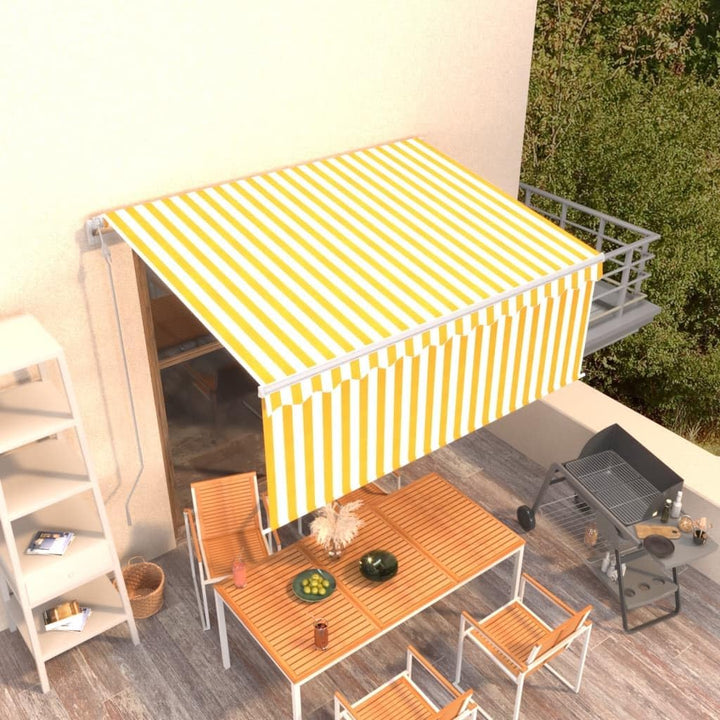 vidaXL Gelenkarmmarkise Automatisch mit Jalousie Markise Sonnenmarkise Balkonmarkise Sonnenschutz Si