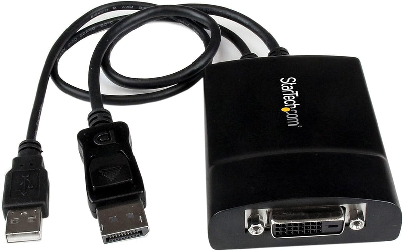 StarTech.com DisplayPort auf Dual Link DVI Konverter mit USB Stromversorgung / DP (Stecker) zu DVI-D