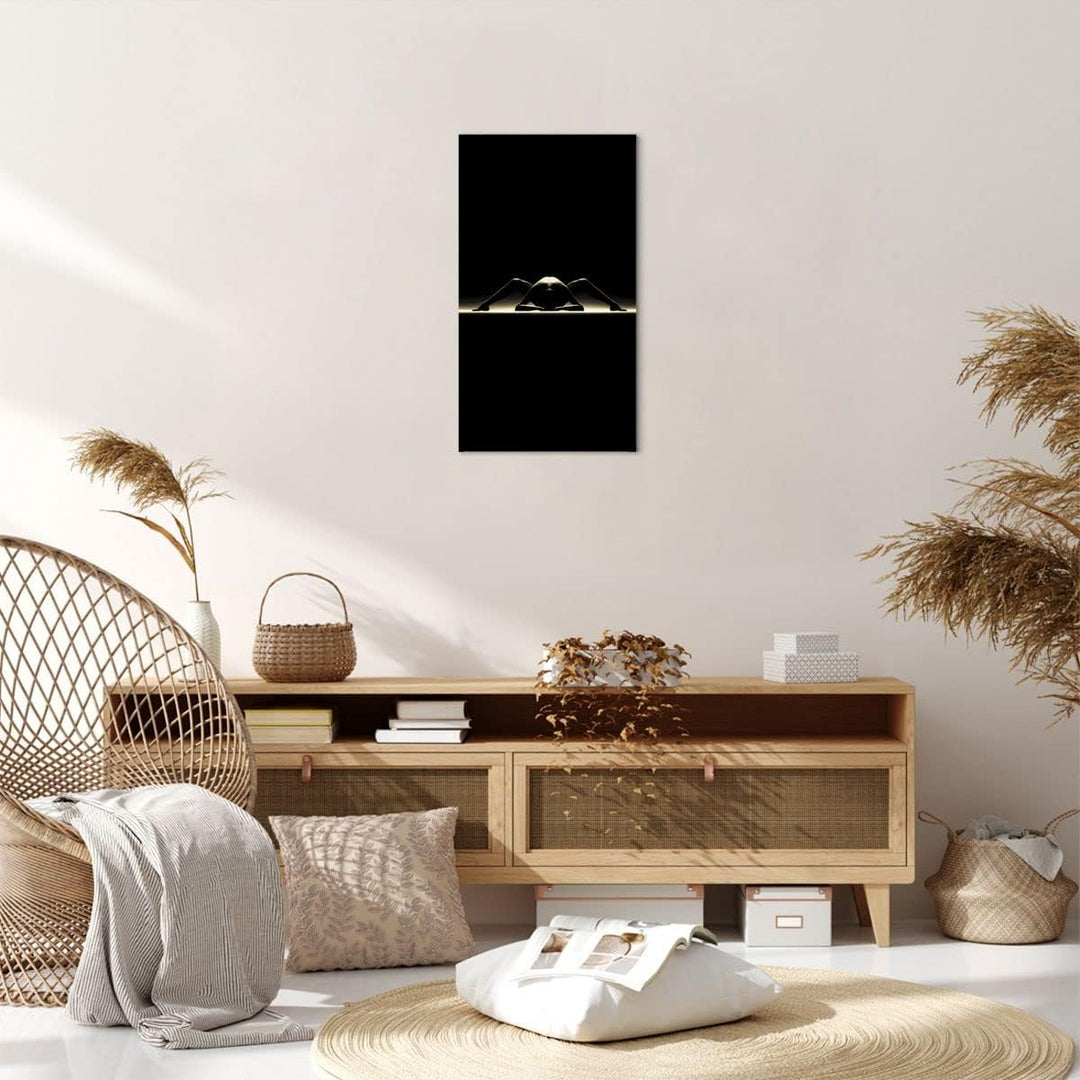 Bilder auf Leinwand Nackter Körper Modell künstlerische Pose Leinwandbild mit Rahmen 45x80cm Wandbil