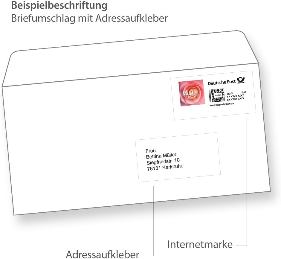 FIX Adressaufkleber Adresse 70 x 36 mm, 9.600 Stück auf 400 Blatt je 24 Etiketten, Blanko Aufkleber