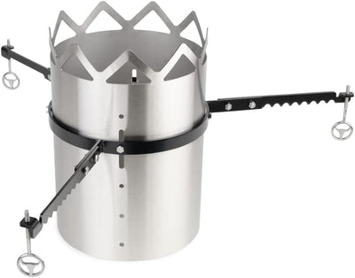 MOESTA-BBQ 10118 WOK'N BBQ – Komplettset für Kugelgrills 50 cm Ø – Grilleinsatz, Höhenversteller, Wo