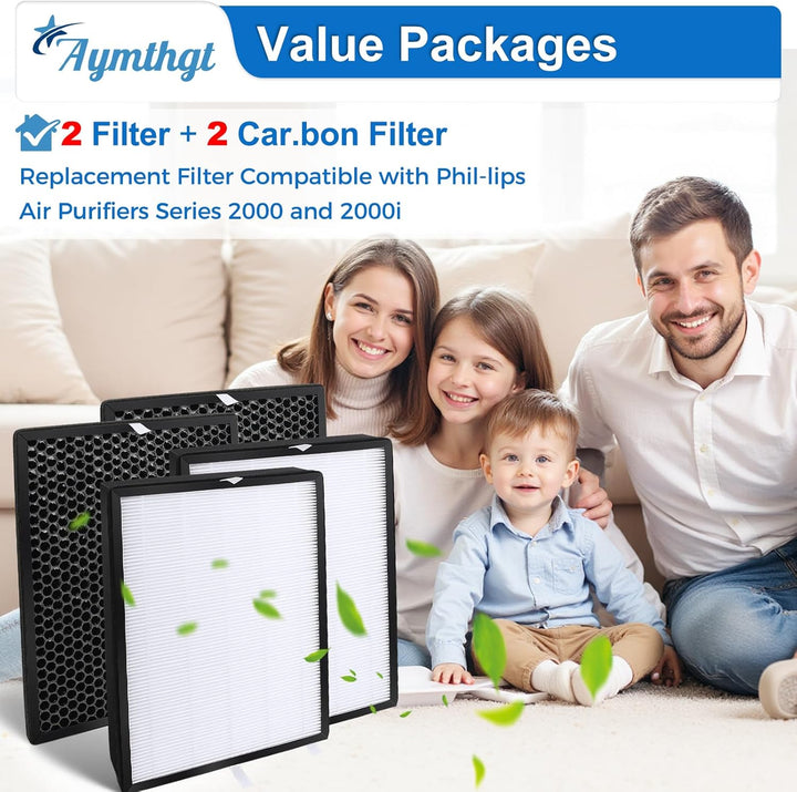 FY2420/30 Ersatzfilter Philips Luftreiniger AC2882 AC2885 AC2887 A2889 AC2892 AC3829 Serie 2000 und