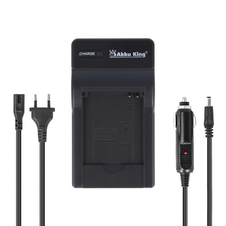 2in1 KFZ + Netz Ladegerät kompatibel mit Samsung Akku BP88a, BP-88a, IA-BP88a Reise-Ladegerät Netz +