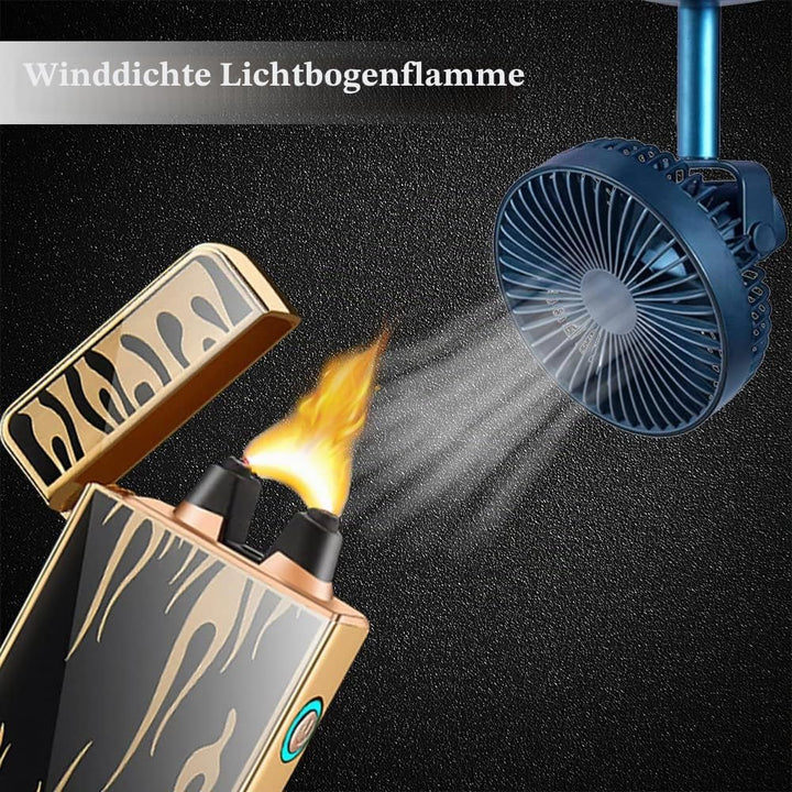 RSBYE Feuerzeug Elektrisch, Elektrisches Feuerzeug mit Verdicktem Lichtbogen, Lichtbogen Feuerzeug U