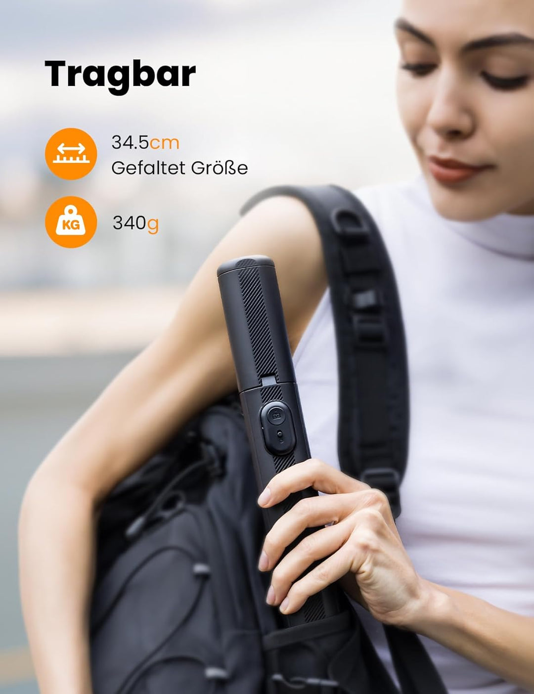 Handy Stativ für Phone Kamera, NT79 180cm Kompakt Foto Videokits Stabil Selfie Stick Handystativhalt