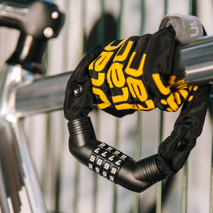 ULAC Street Fighter Neo Chain Lock Combo, Resettable 4-Digit Combination Anti-Theft Bicycle Lock Rot