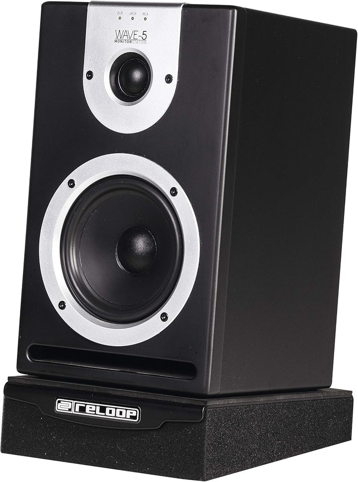 Reloop sMonitor Pad 5 PRO - Absorber-Unterlage für alle gängigen 5" (12,7 cm) Monitorboxen, gefertig