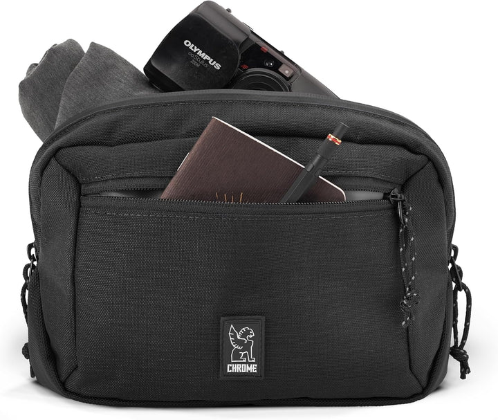 Chrome Ziptop Waistpack, 3 Liter, Black BK 3 Liter Black Bk, 3 Liter Black Bk