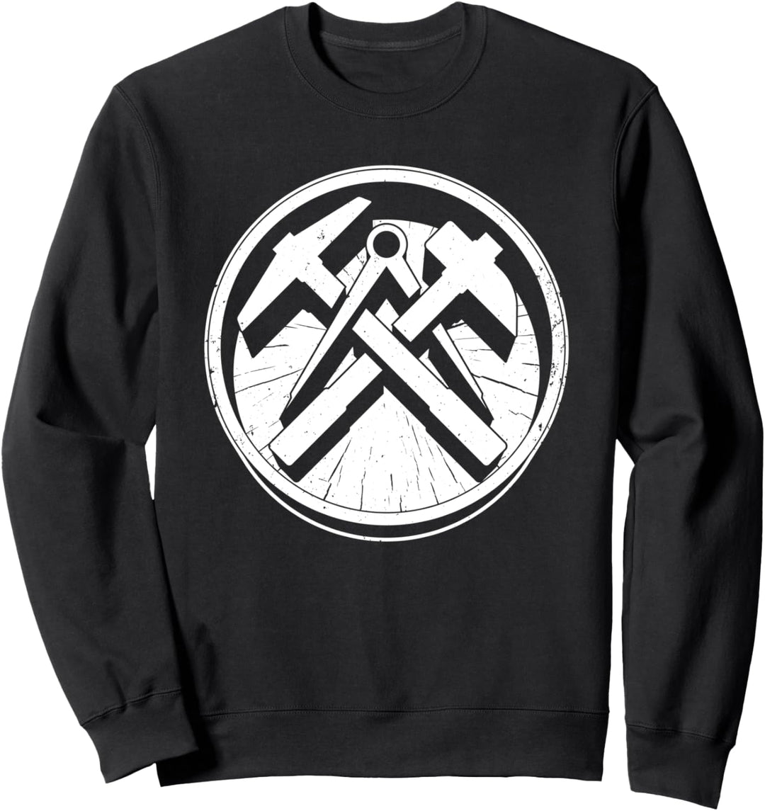 Dachdecker Zunft Zeichen Logo Sweatshirt