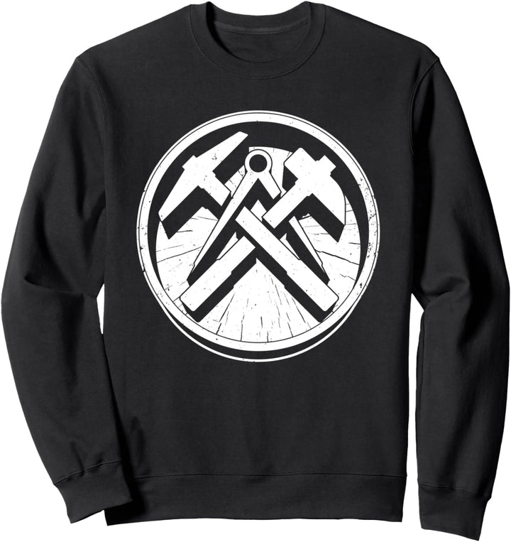 Dachdecker Zunft Zeichen Logo Sweatshirt