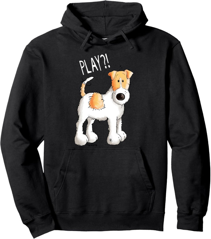 Verspielter Foxterrier I Hunde Geschenk für Hundefreunde Pullover Hoodie