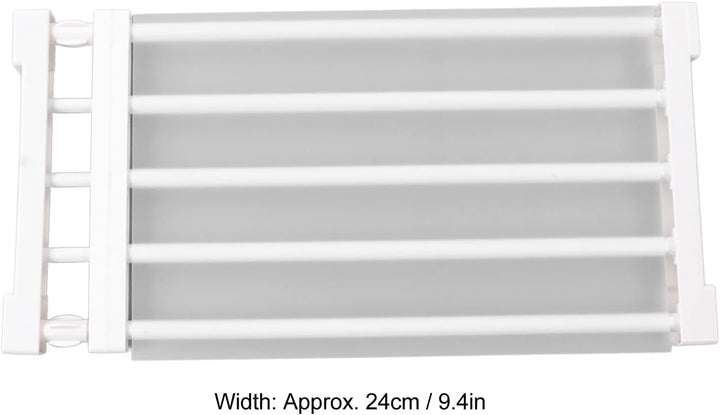 Mumusuki Closet Tension Shelf Rod, Metal Storage Rack Cabinet Organizer DIY Divider Separator Shelfs