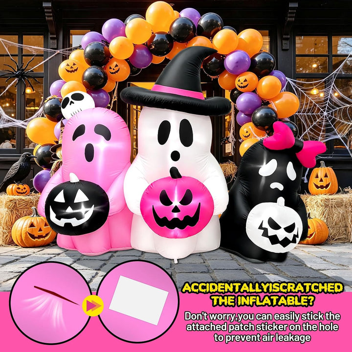 Kalolary Halloween Inflatable Decoration, Halloween Decoration Inflatable Party for Yard Garden Lawn