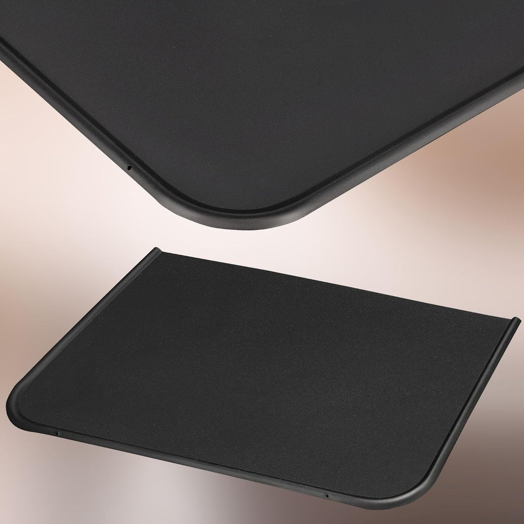 KOTARBAU® Kamin Bodenplatte 30 x 50 cm aus Pulverbeschichtung Stahl Schwarz Bodenblech Ascheblech Ka
