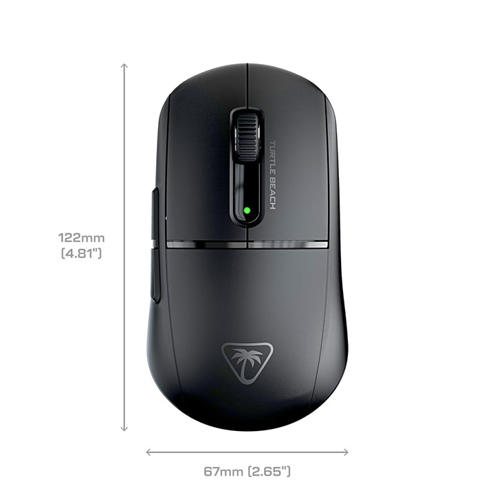 Turtle Beach Burst II Air – Kabellose 2,4-GHz-Gaming-Maus: ultraleichte 47 g, Optical Switches, symm