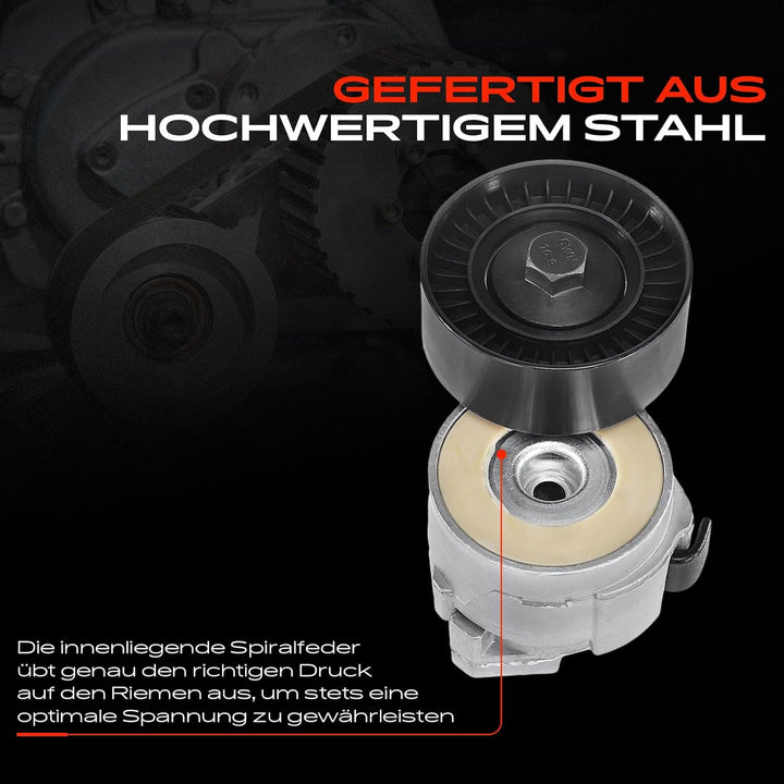 Frankberg Spannrolle Riemenspanner Kompatibel mit Ducato 244 Z 250 290 Daily III IV V VI Bus Kasten